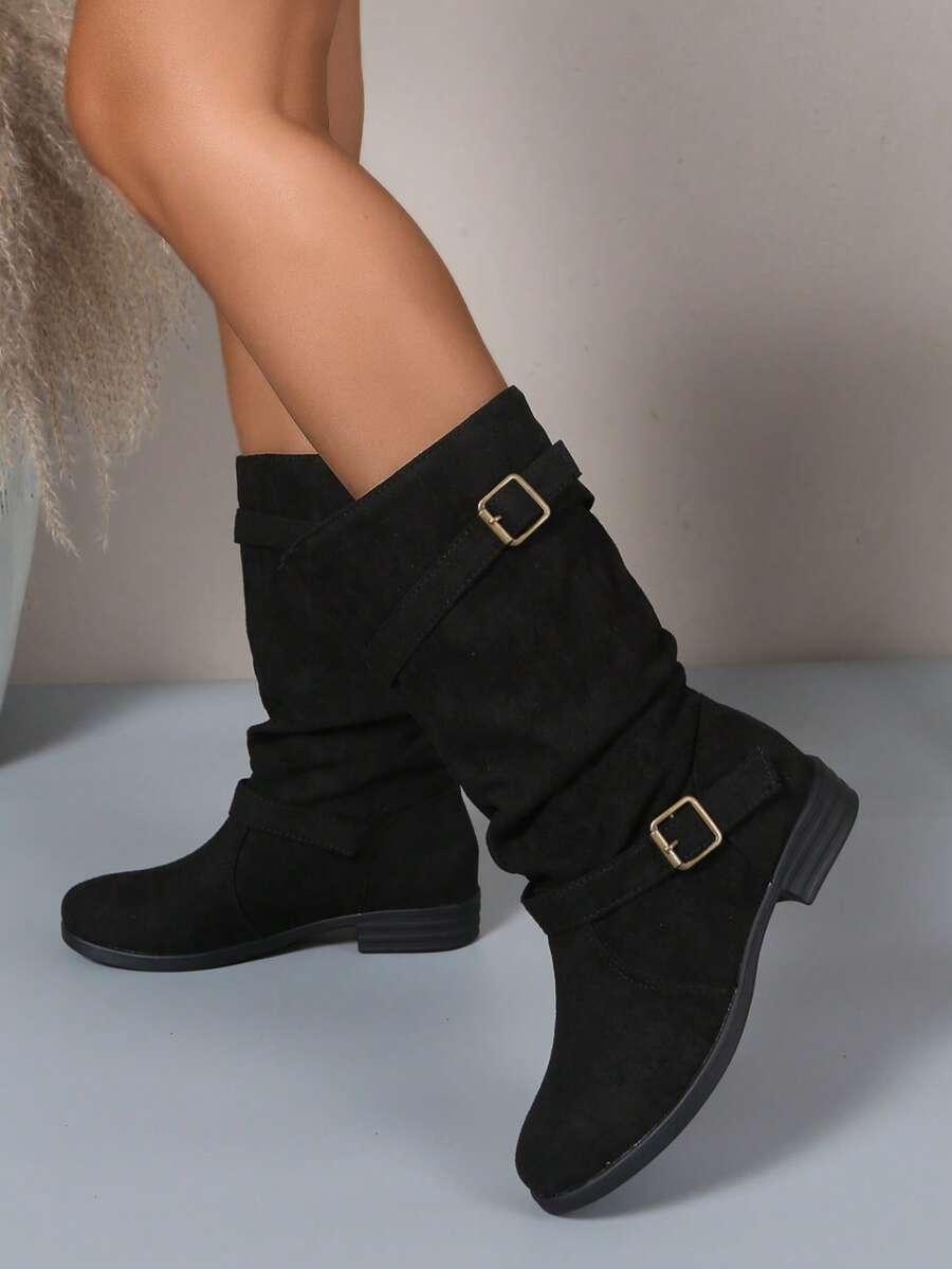 SHEIN CZARNE KOZAKI OBCAS W01__39,5
