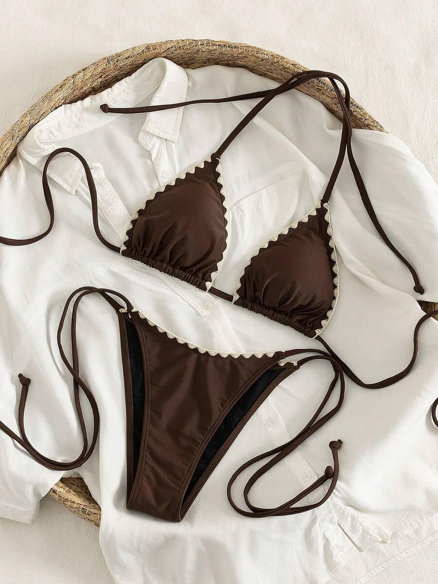 SHEIN DWUCZĘŚCIOWY STRÓJ KĄPIELOWY S09__XS