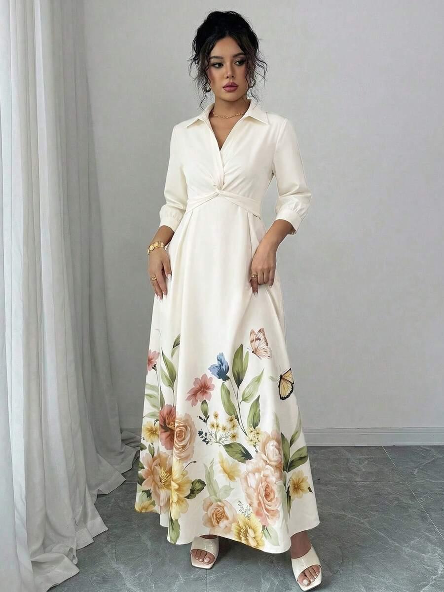 ELENZGA KREMOWA MAXI SUKIENKA S06__L
