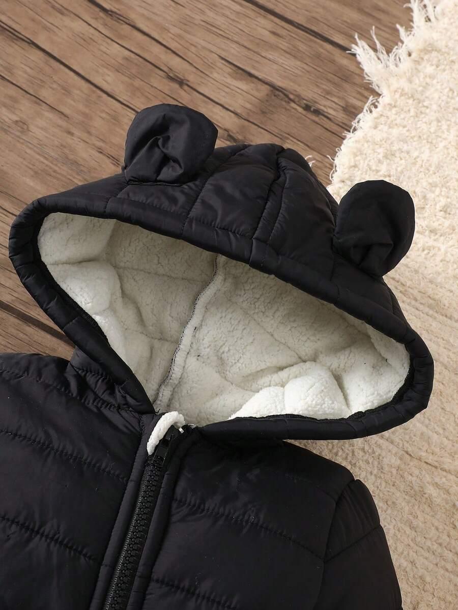 SHEIN CZARNY KOMBINEZON ZIMOWY W01__68/74