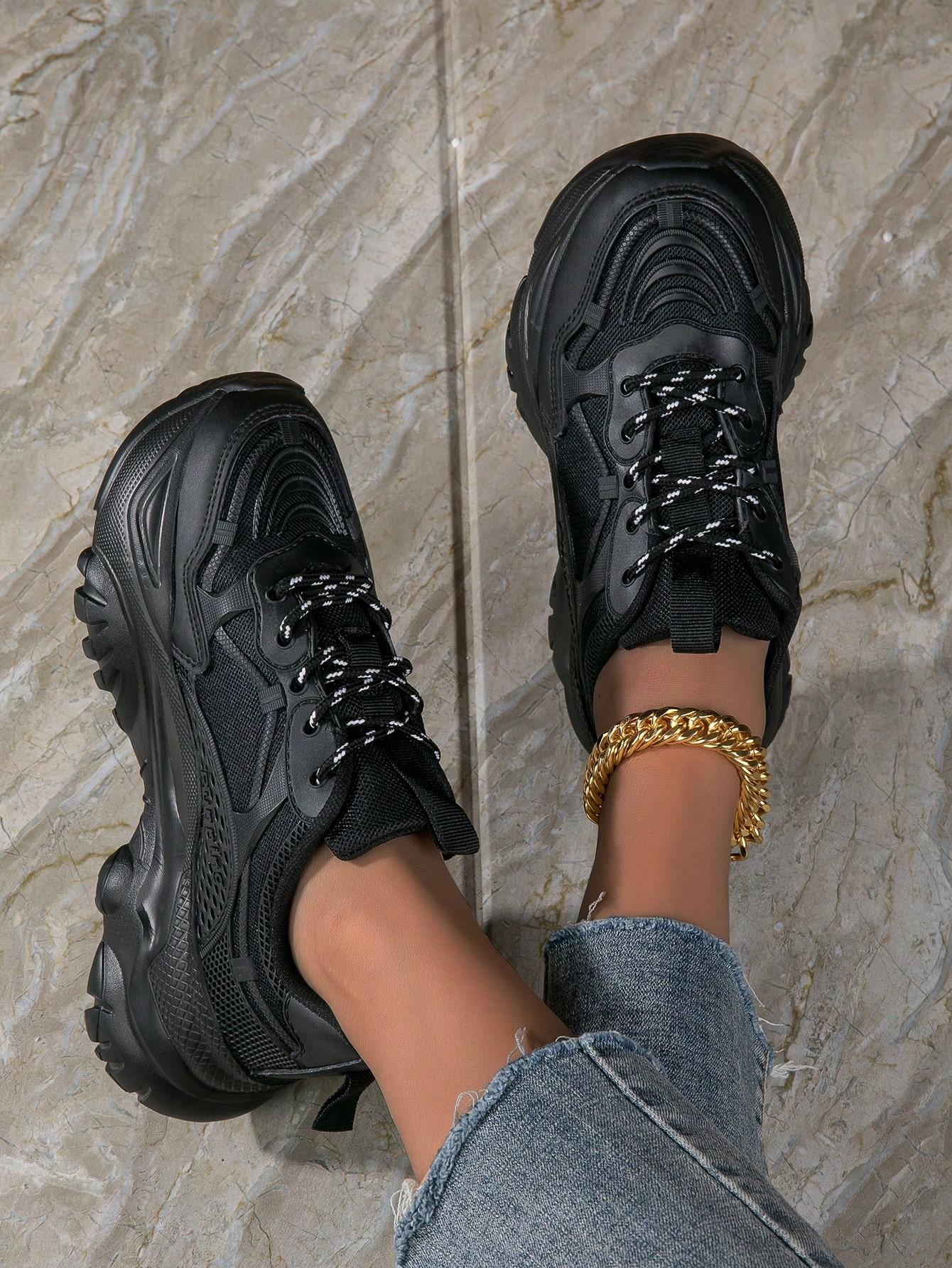 SHEIN CZARNE BUTY SPORTOWE S06__40