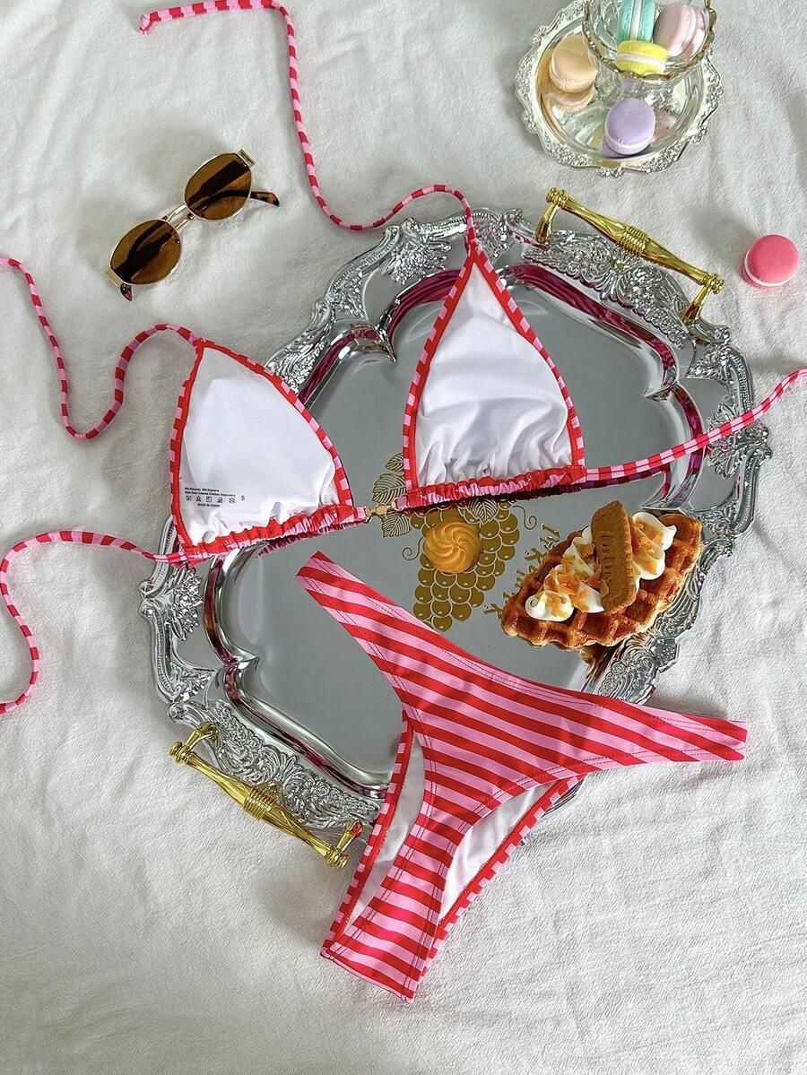 SHEIN DWUCZĘŚCIOWY STRÓJ KĄPIELOWY S09__L