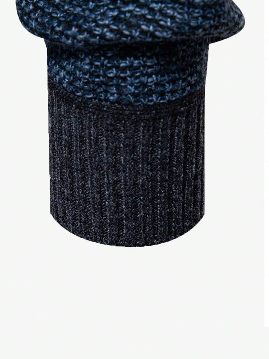 MANFINITY NIEBIESKI SWETER ZAMEK S06__XXL