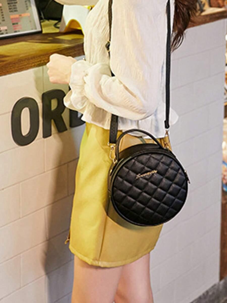 SHEIN CZARNA OKRĄGŁA TOREBKA S07__19X6X18