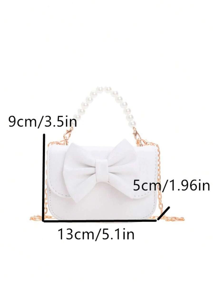 SHEIN BIAŁA TOREBKA KOKARDA S07__13X5X9