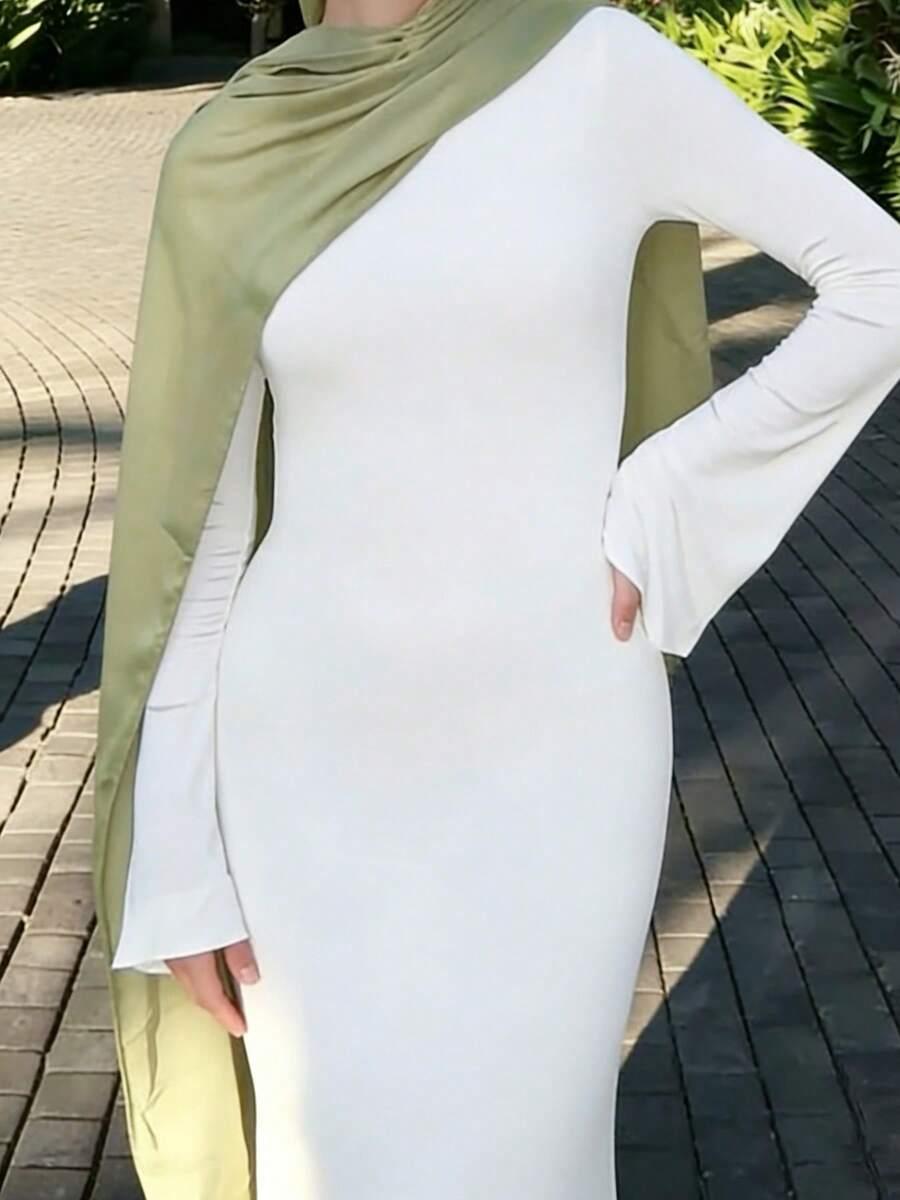 SHEIN BIAŁA MAXI SUKIENKA S06__S