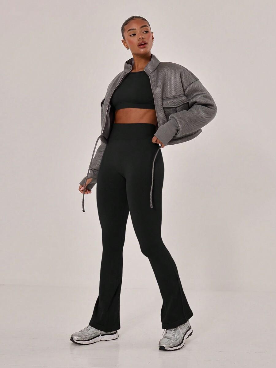 SHEIN CZARNE SPODNIE CASUAL S06__M