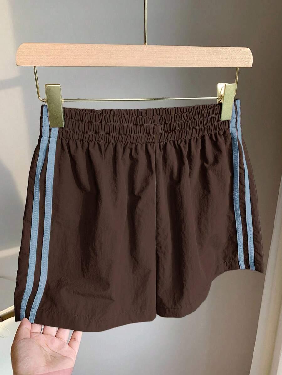 COMFORTCANA BRĄZOWE SPODENKI DRESOWE S09__L