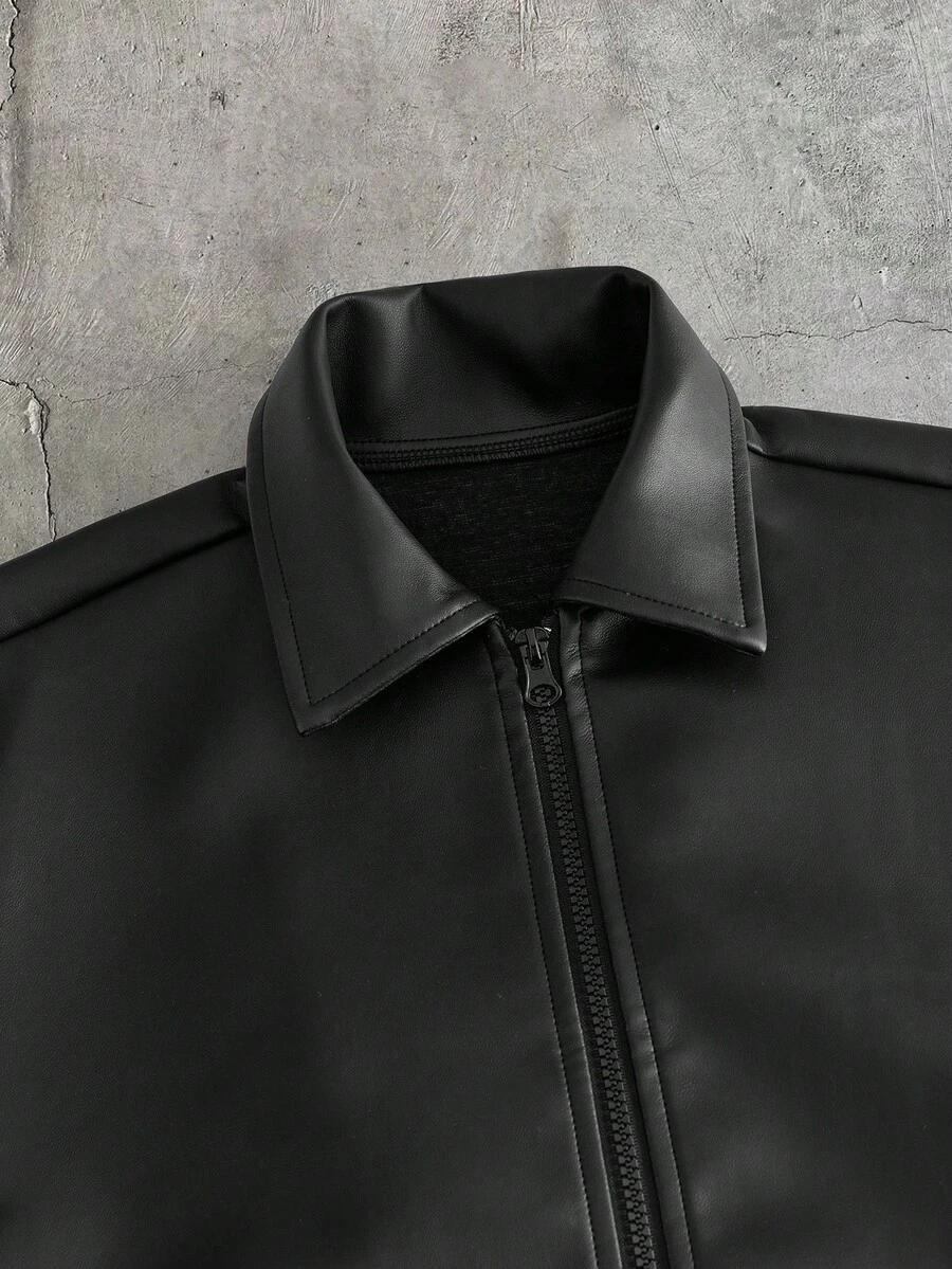 SHEIN KOSZULA IMITACJA SKÓRY HAFT S06__XL