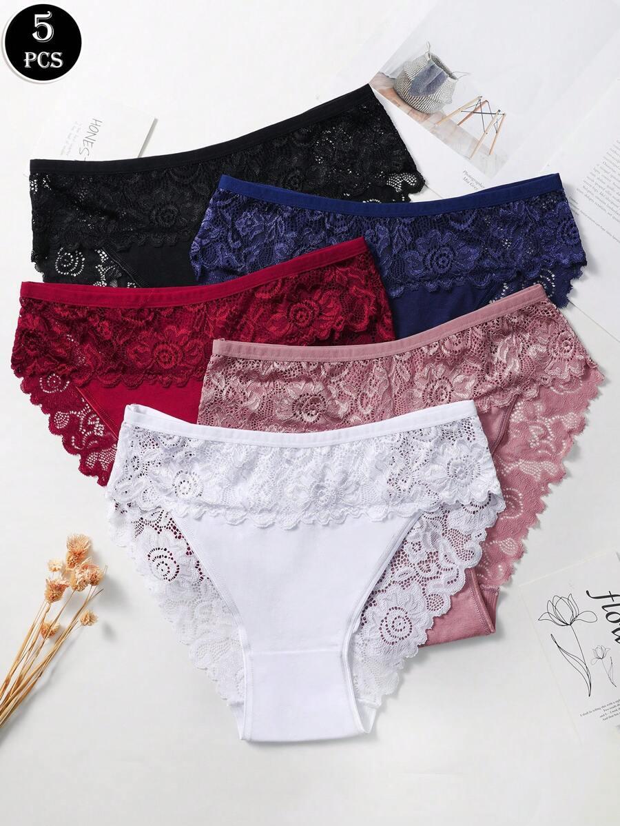 SHEIN MAJTKI FIGI KORONKA 3-PACK PK01__XL