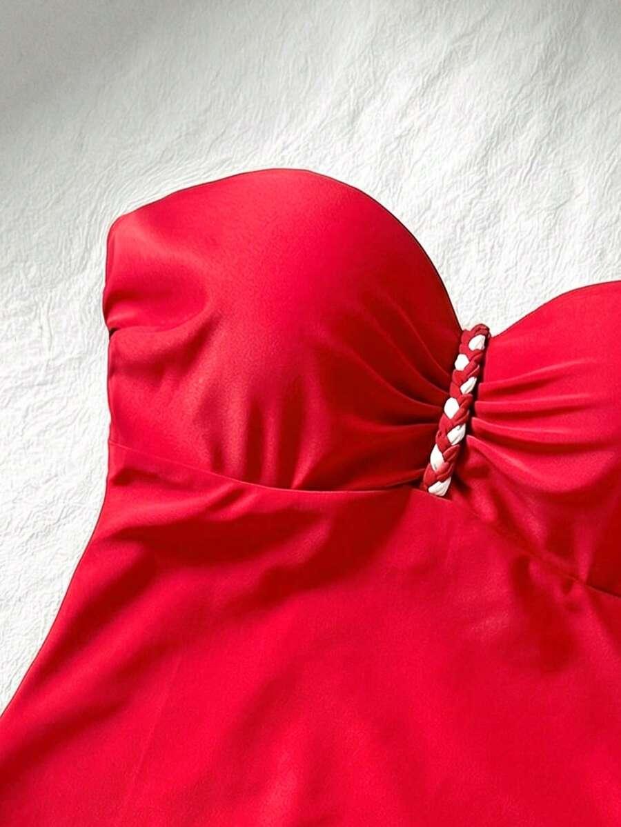 SHEIN JEDNOCZĘŚCIOWY STRÓJ KĄPIELOWY S09__S