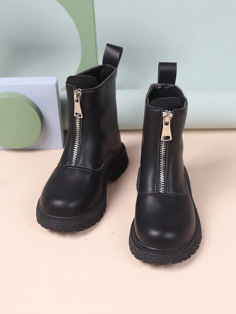 SHEIN CZARNE BOTKI ZIP W01__37