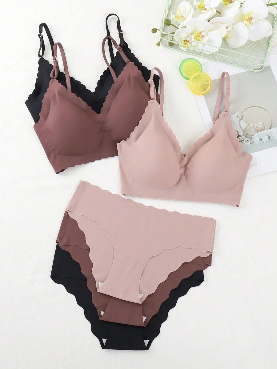SHEIN BIUSTONOSZ MAJTKI KOMPLET 2-PACK S09__L