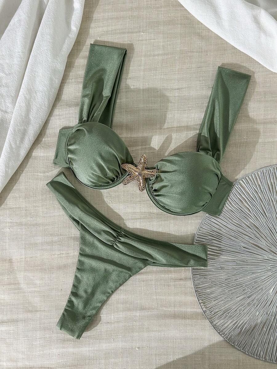 SHEIN DWUCZĘŚCIOWY STRÓJ KĄPIELOWY S09__M
