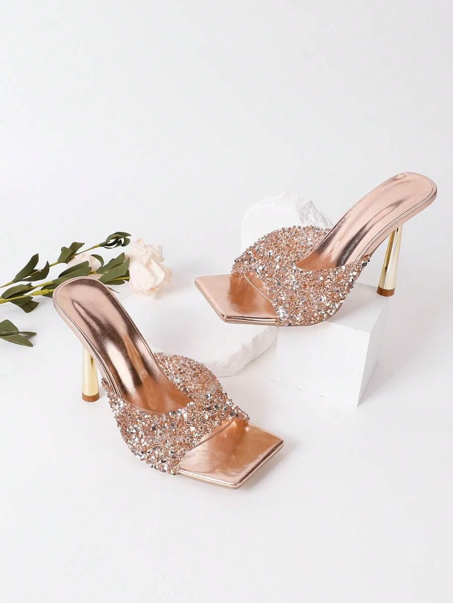 SHEIN ZŁOTE KLAPKI OBCAS S06__35