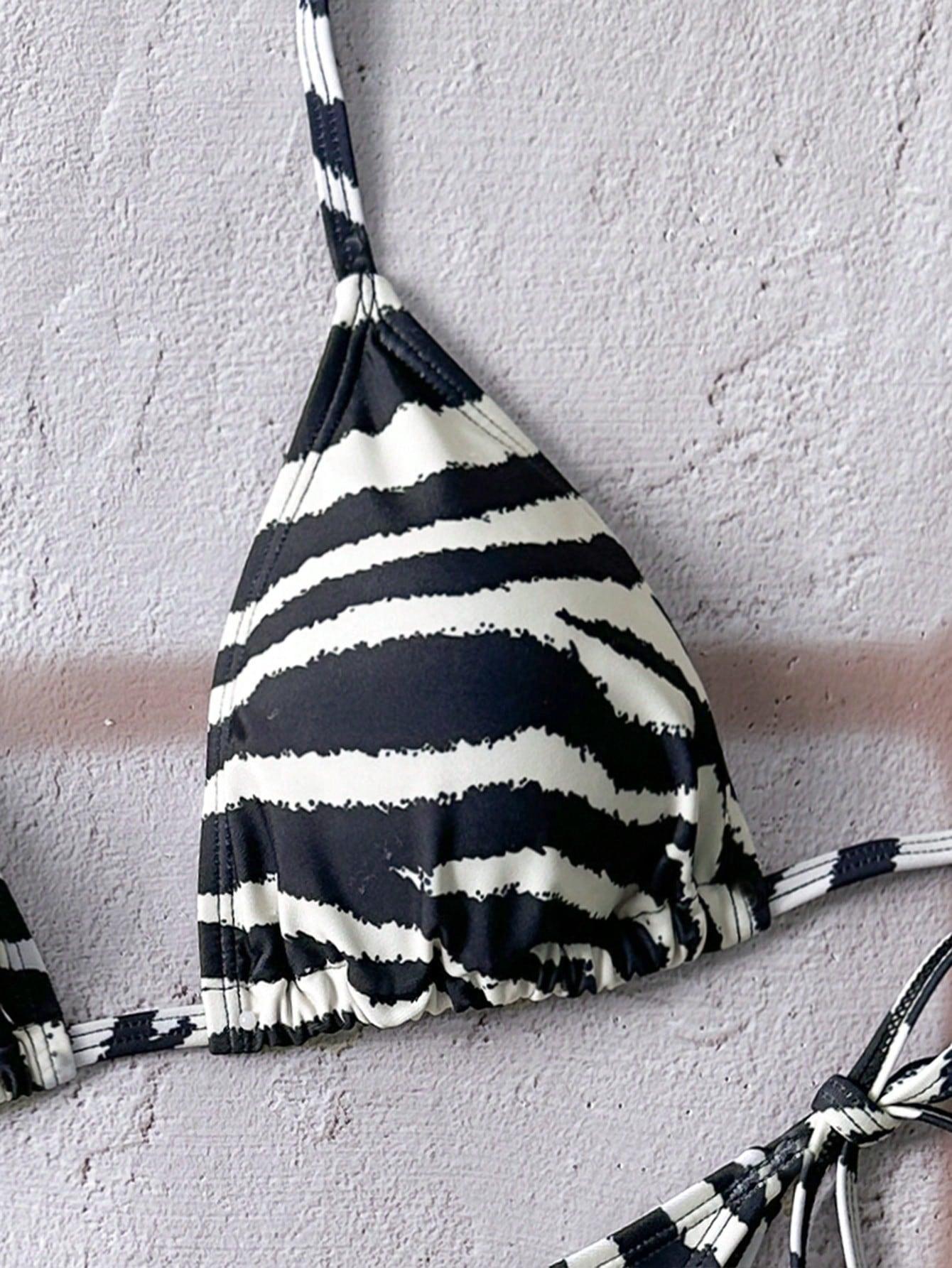 SWIM VCAY DWUCZĘŚCIOWY STRÓJ KĄPIELOWY ANIMAL PRINT S09__S