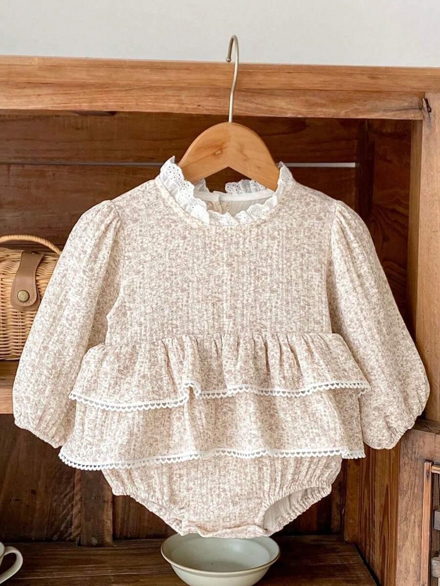 SHEIN BODY NIEMOWLĘCE WZÓR KWIATY S06__74/80