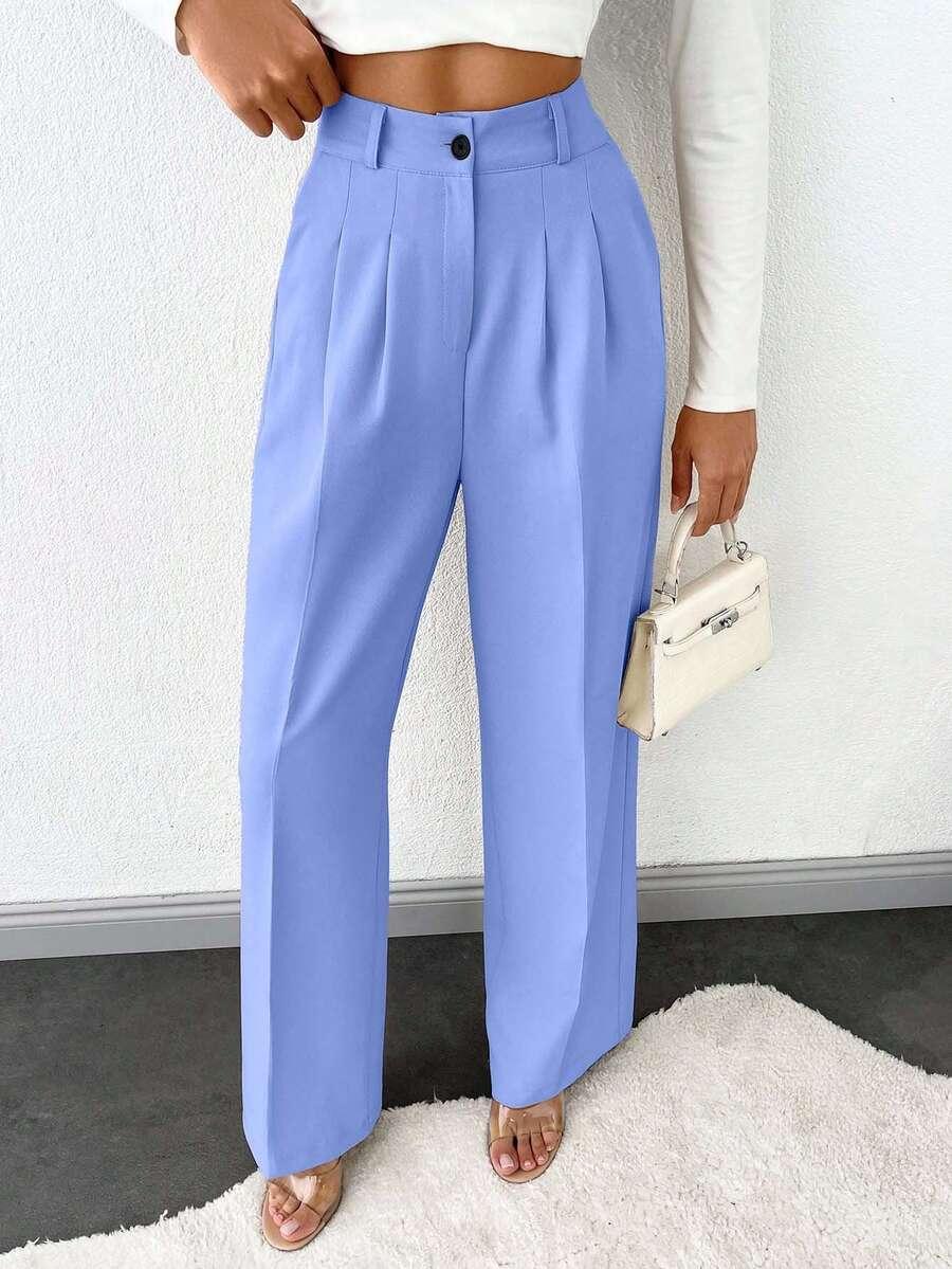 SHEIN NIEBIESKIE SPODNIE CASUAL S06__L