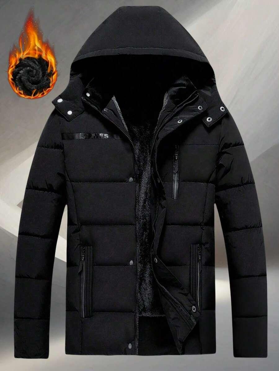SHEIN CZARNA KURTKA Z KAPTUREM ZAMEK W01__L