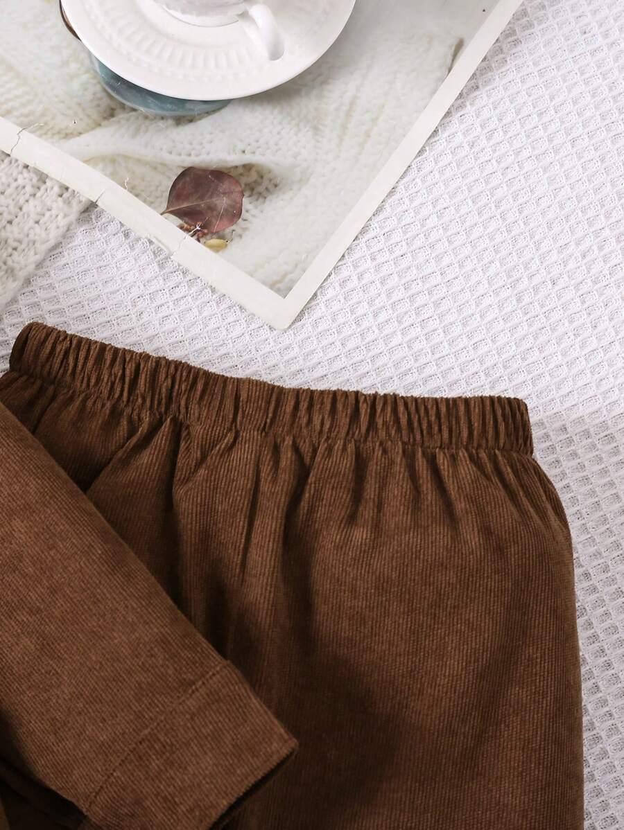 SHEIN BRĄZOWA KOSZULA GUZIKI S06__98/104
