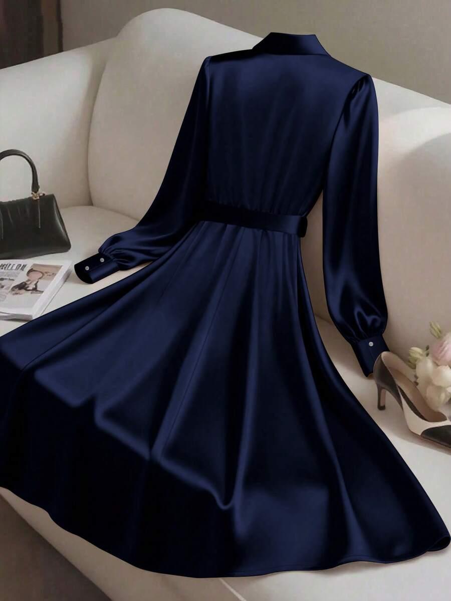 FRANCLIA GRANATOWA MAXI SUKIENKA S06__M