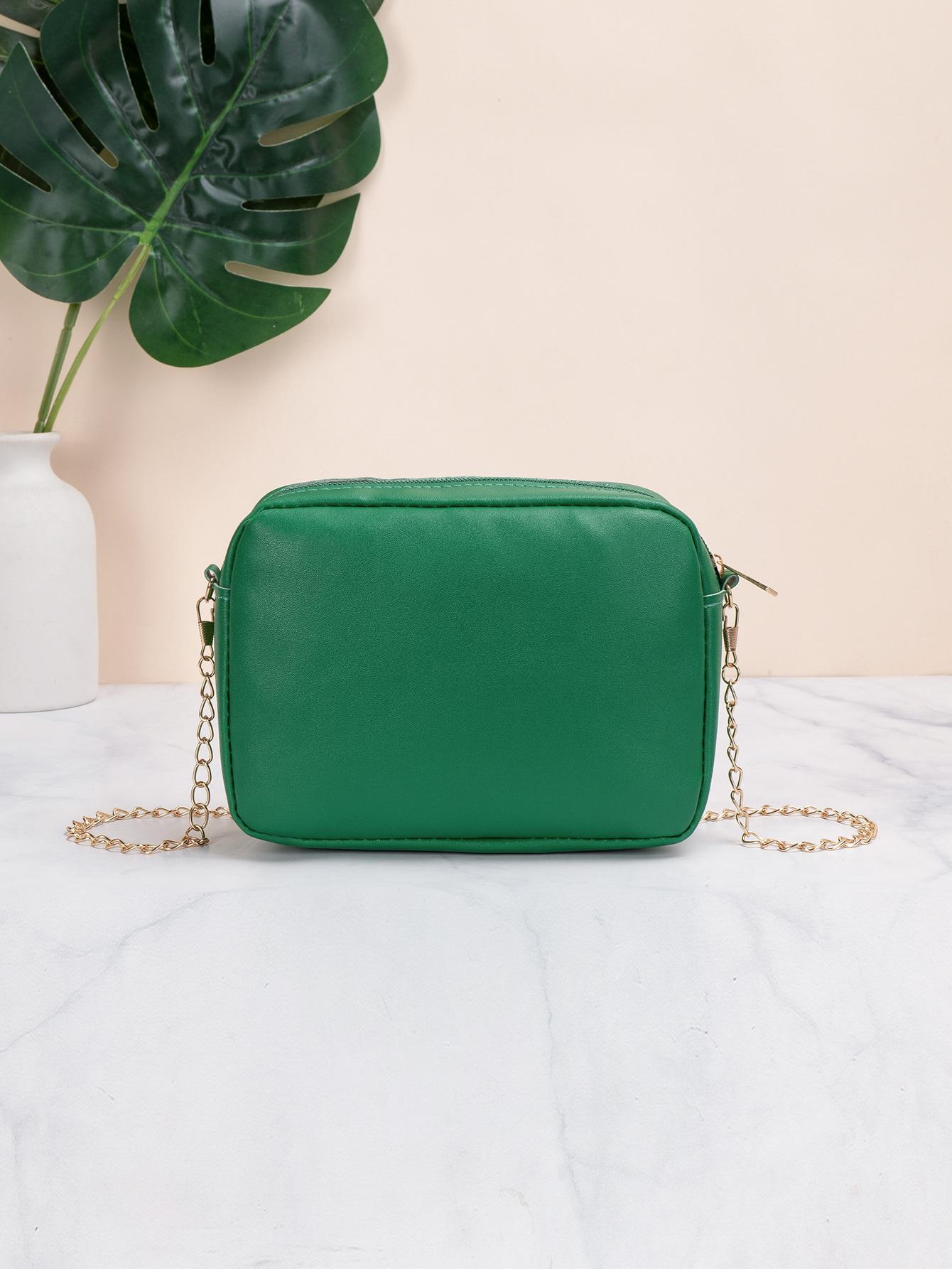 SHEIN ZIELONA TOREBKA NA RAMIĘ S07__14X6X20