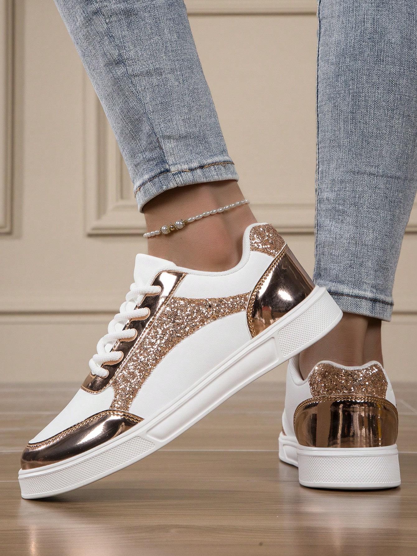 SHEIN BIAŁE BUTY SPORTOWE SZNUROWANE S06__38