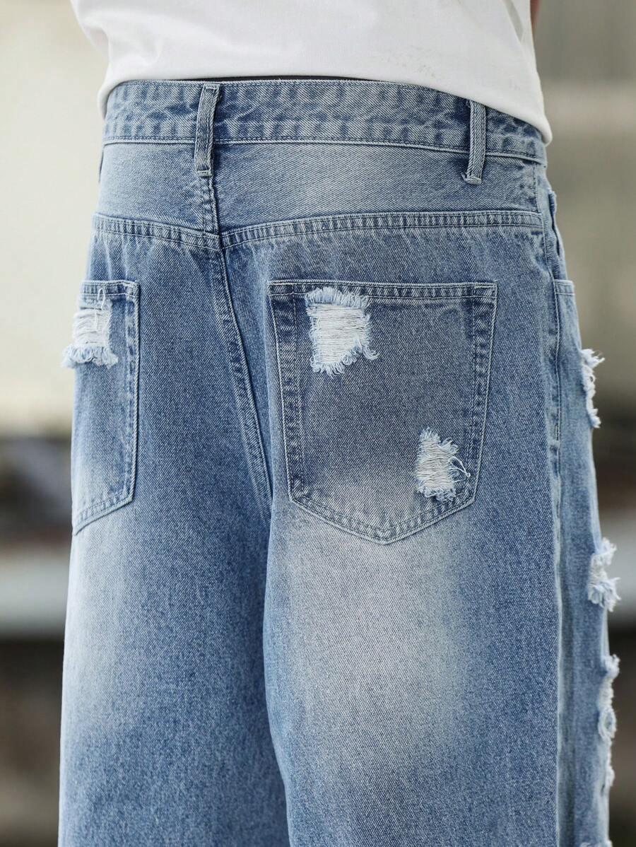 MANFINITY NIEBIESKIE SPODNIE JEANS S06__M