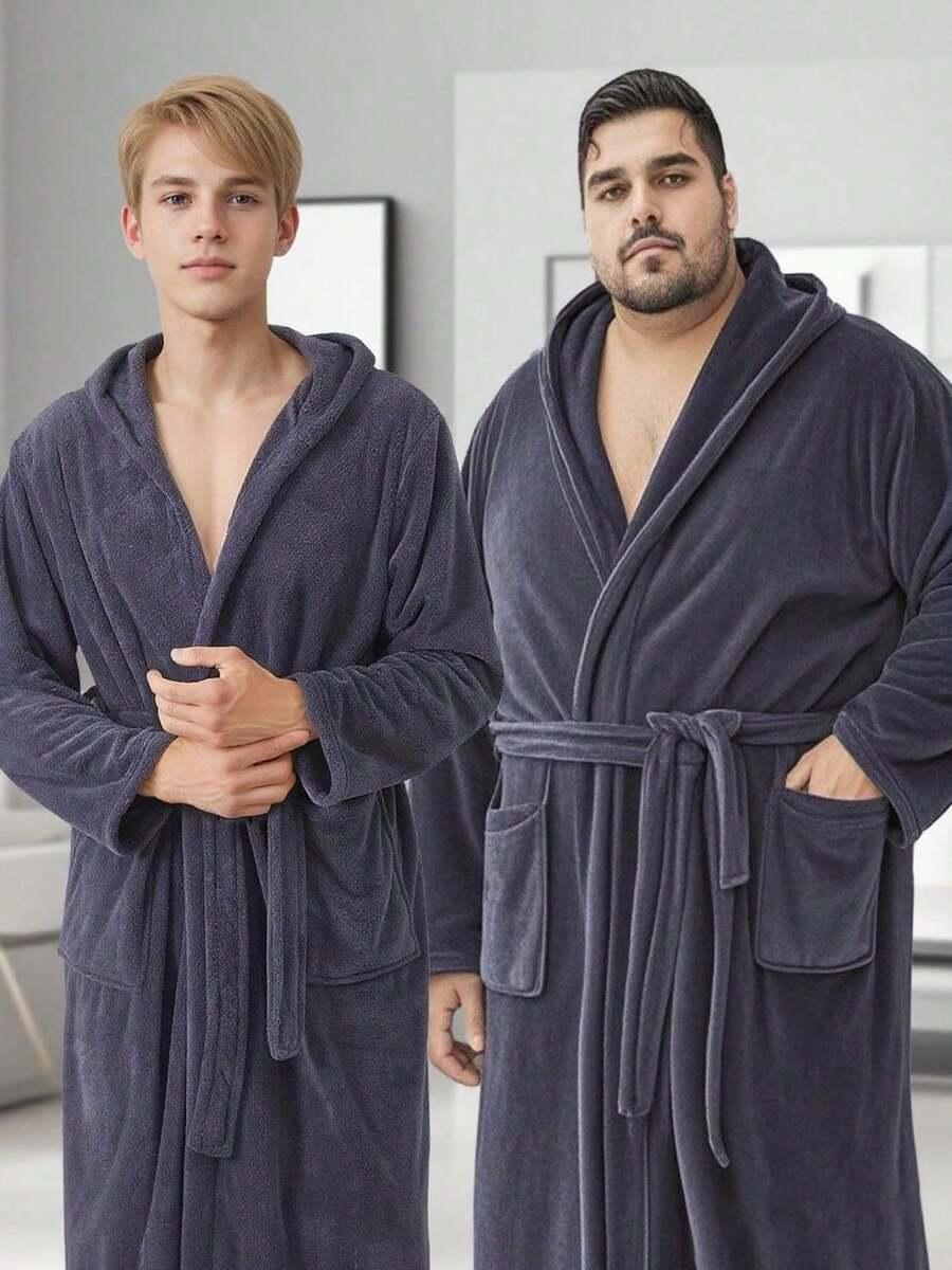 SHEIN SZLAFROK Z KAPTUREM S07__OS