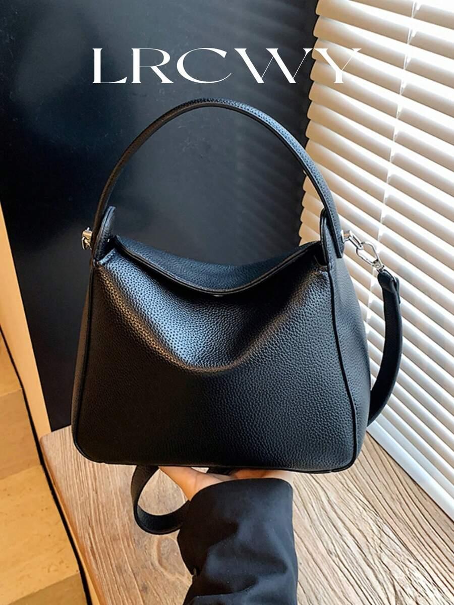 SHEIN CZARNA TOREBKA IMITACJA SKÓRY S07__18X10X24
