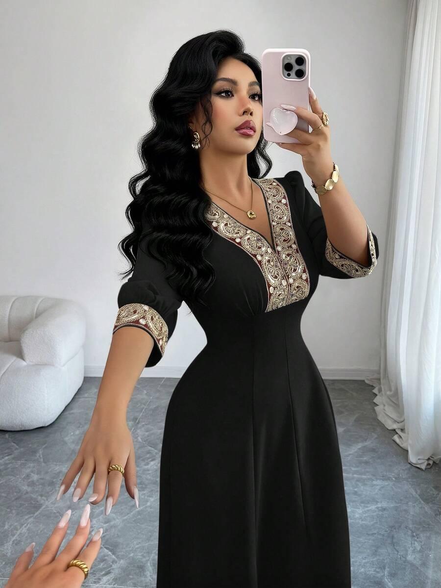 ELENZGA CZARNA MAXI SUKIENKA S06__L