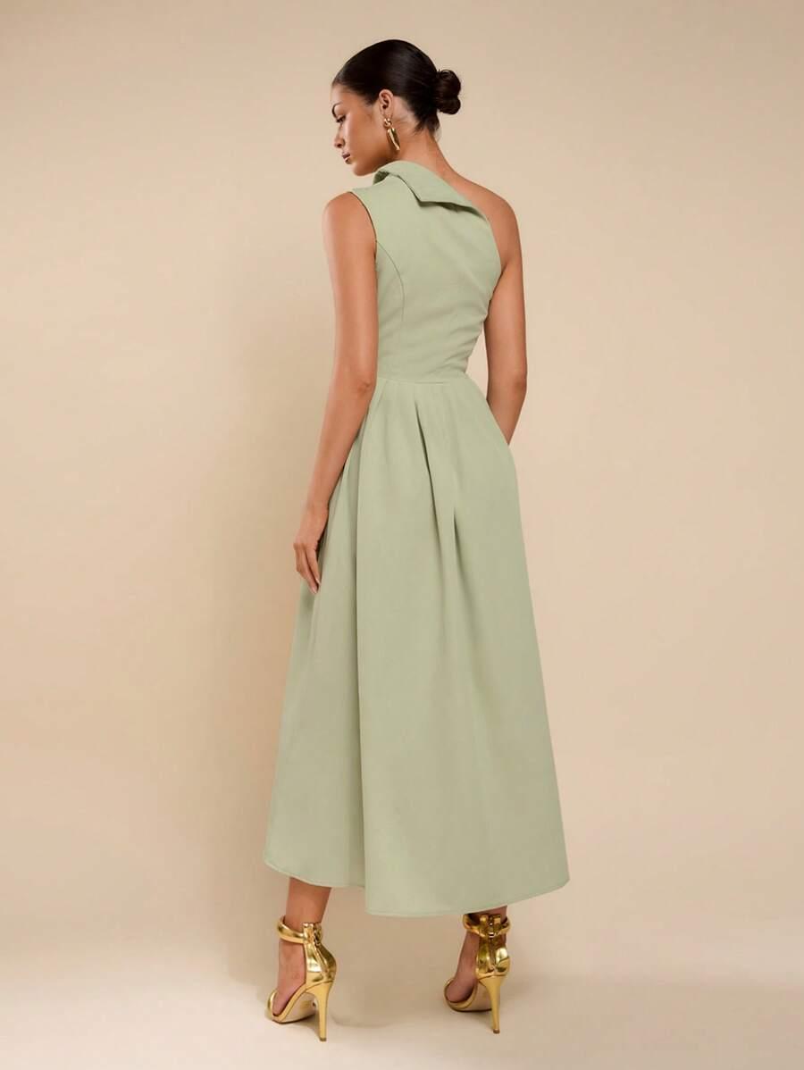 SHEIN ASYMETRYCZNA MAXI SUKIENKA