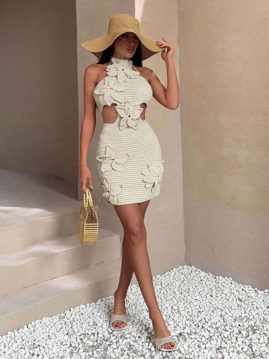 SHEIN DZIANINOWA MINI SUKIENKA S06__S