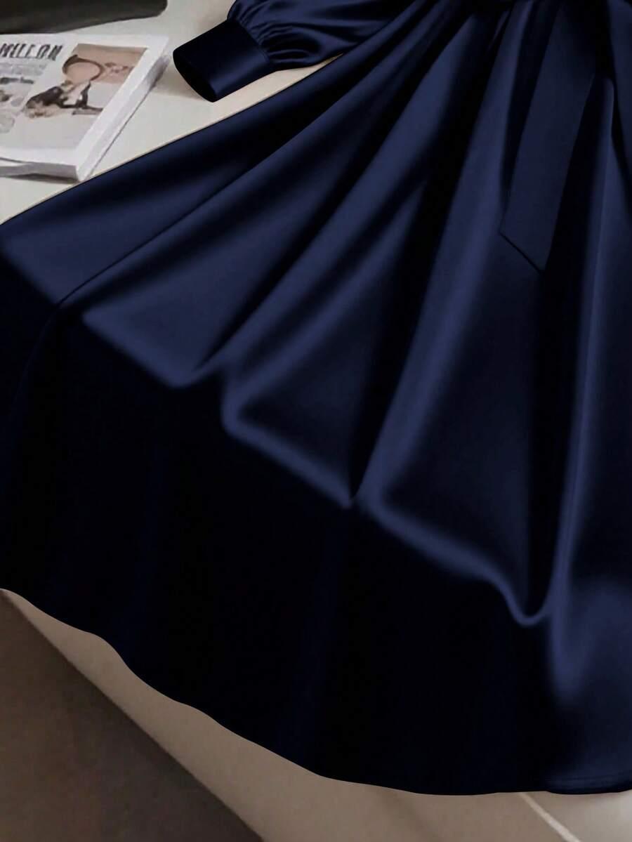 FRANCLIA GRANATOWA MAXI SUKIENKA S06__M