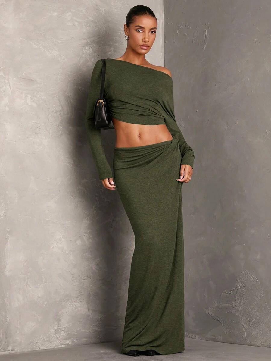 SHEIN BLUZKA SPÓDNICA KOMPLET S06__S