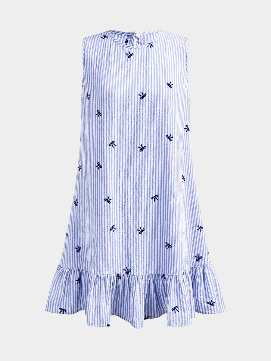 SHEIN NIEBIESKA SUKIENKA PASKI S06__162-166