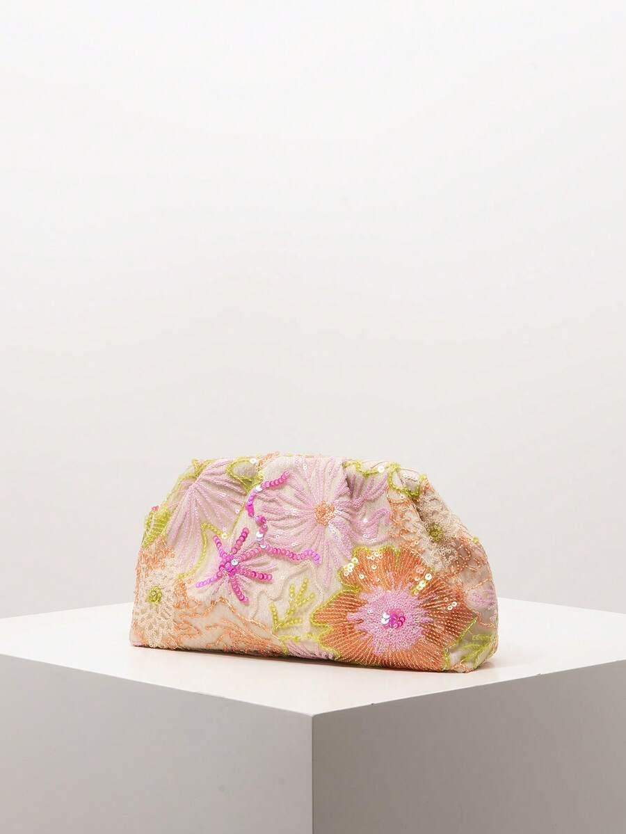 SHEIN TOREBKA KOPERTÓWKA CEKINY S07__29X16CM