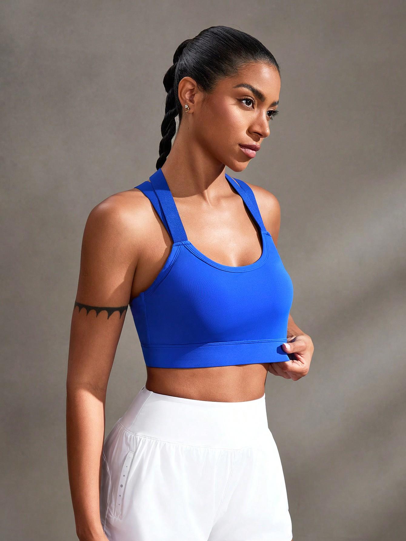 SHEIN NIEBIESKI STANIK SPORTOWY S06__XL