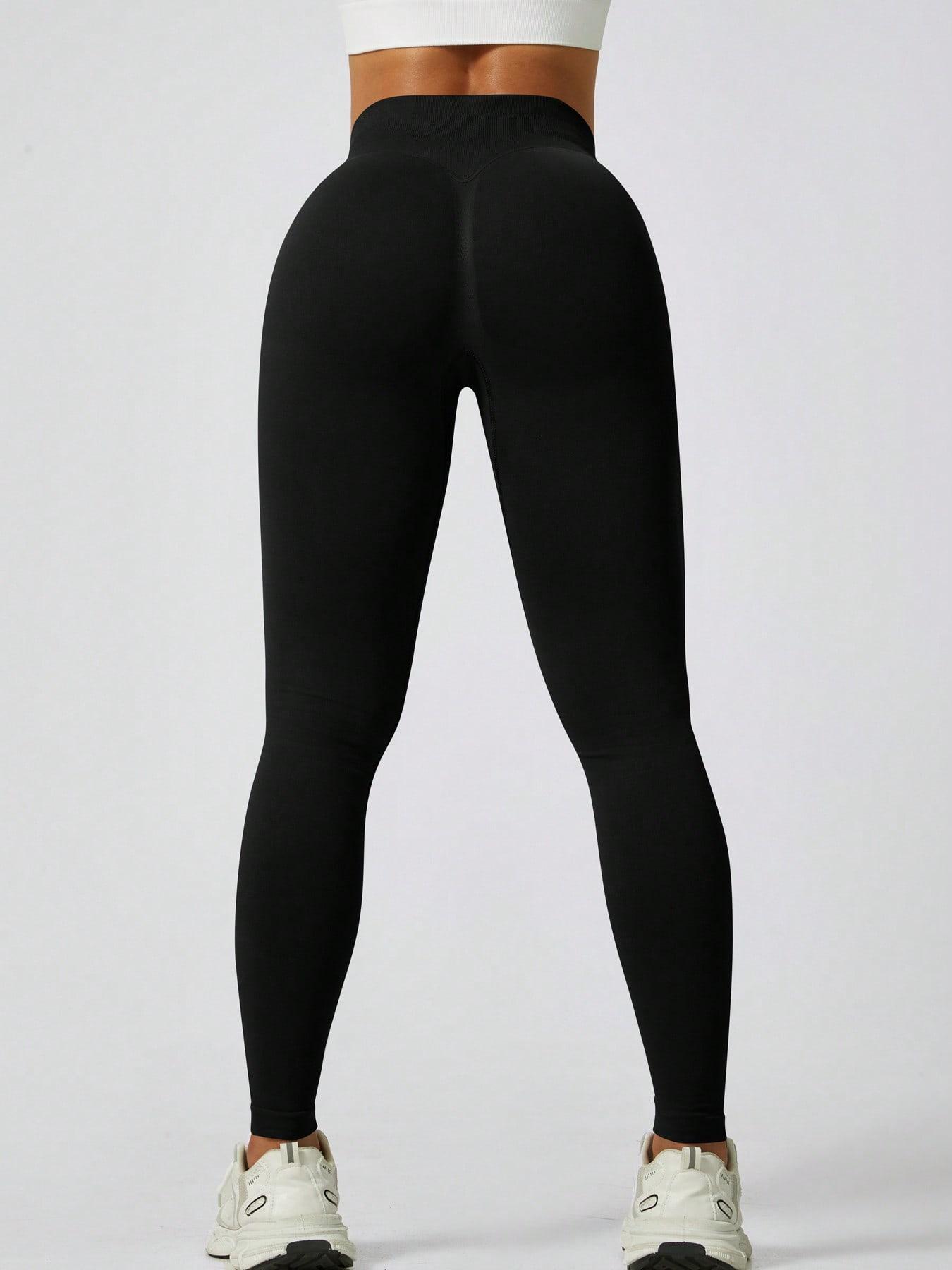 SHEIN CZARNE LEGGINSY WYSOKI STAN S06__S
