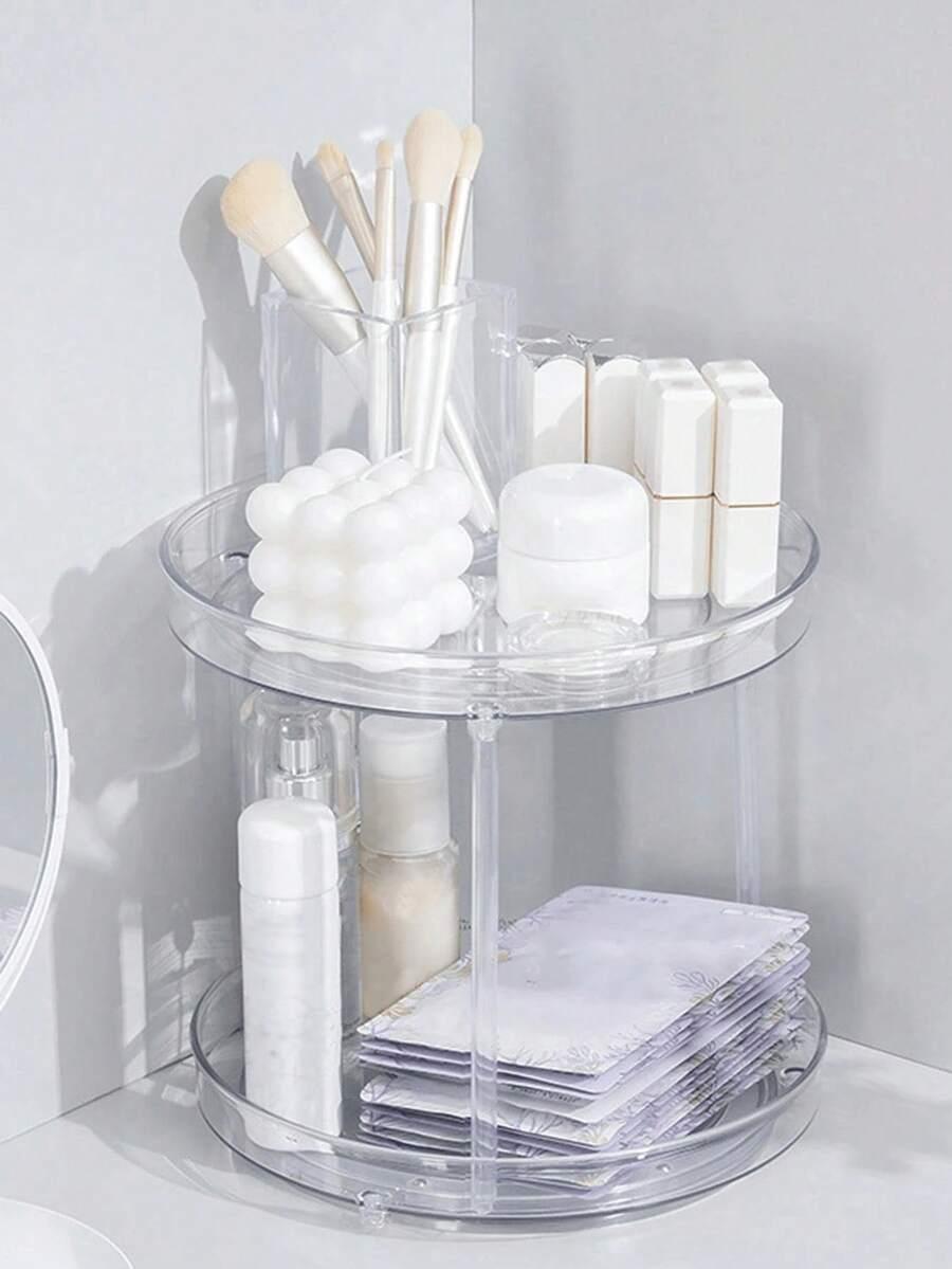 SHEIN PRZEZROCZYSTY DWUWARSTWOWY ORGANIZER S07__21,6X23,5CM