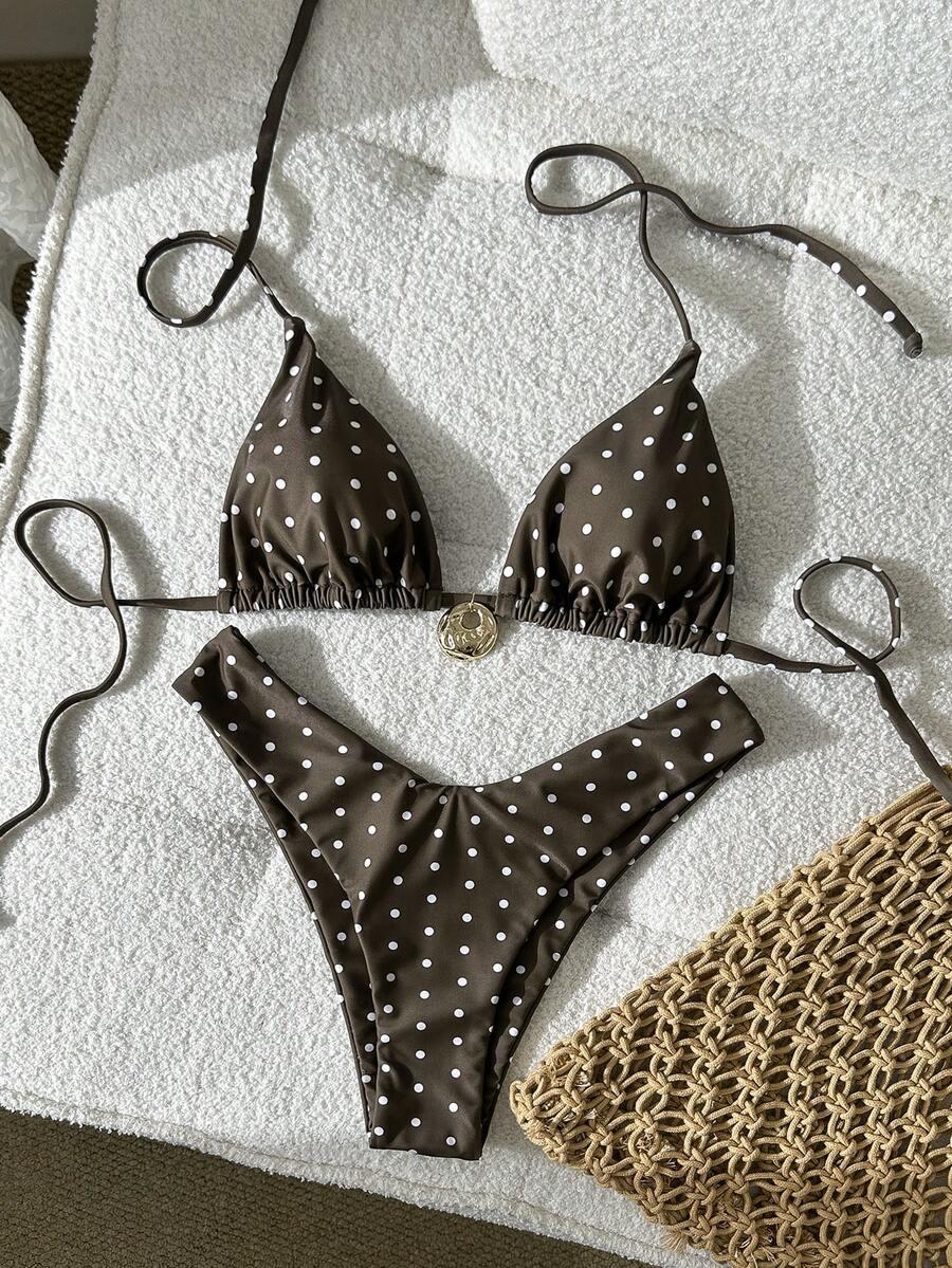 SWIM MOD DWUCZĘŚCIOWY STRÓJ KĄPIELOWY W GROSZKI S09__M