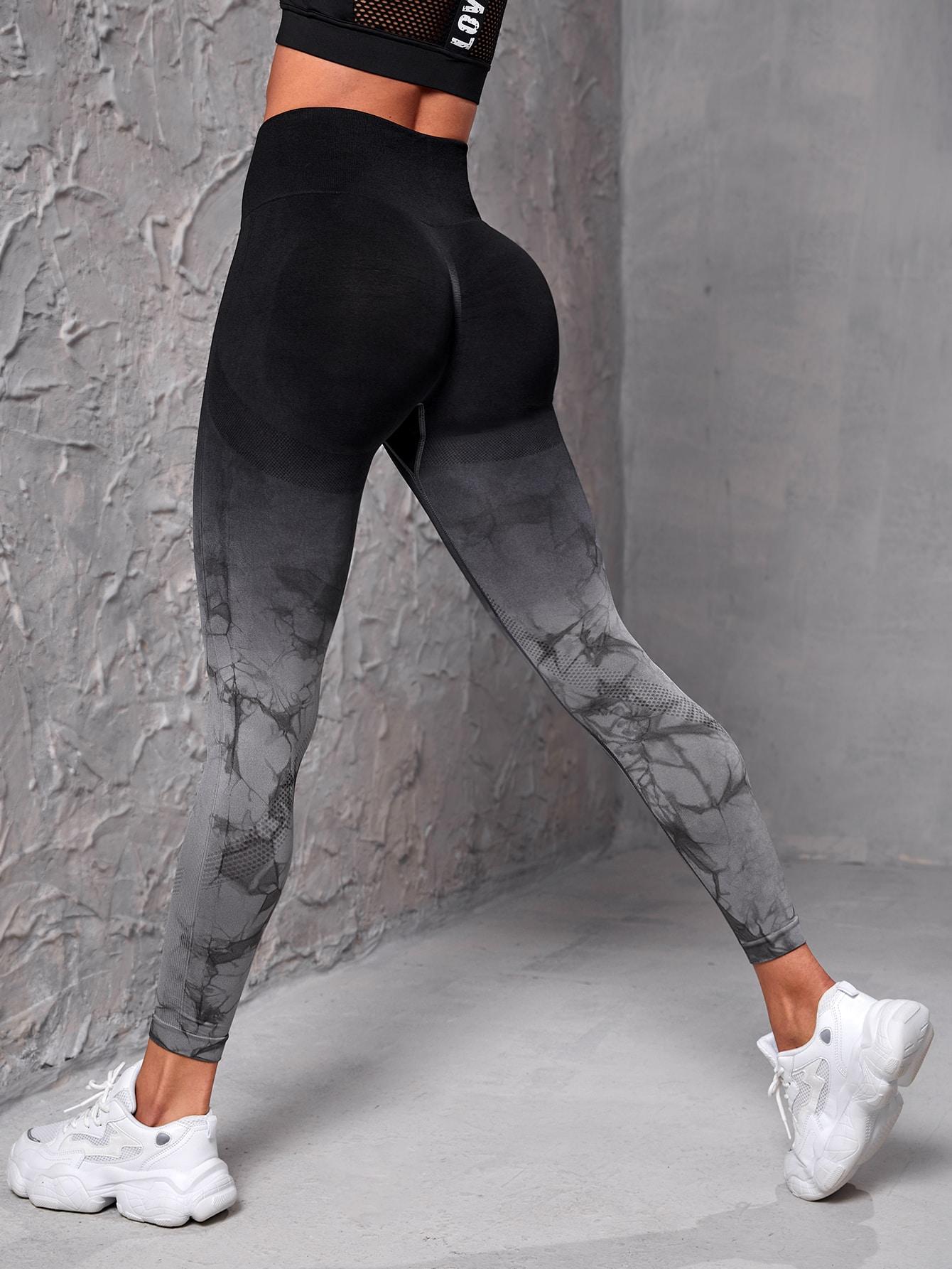 SHEIN SPORTOWE LEGGINSY TIE DYE S06__S