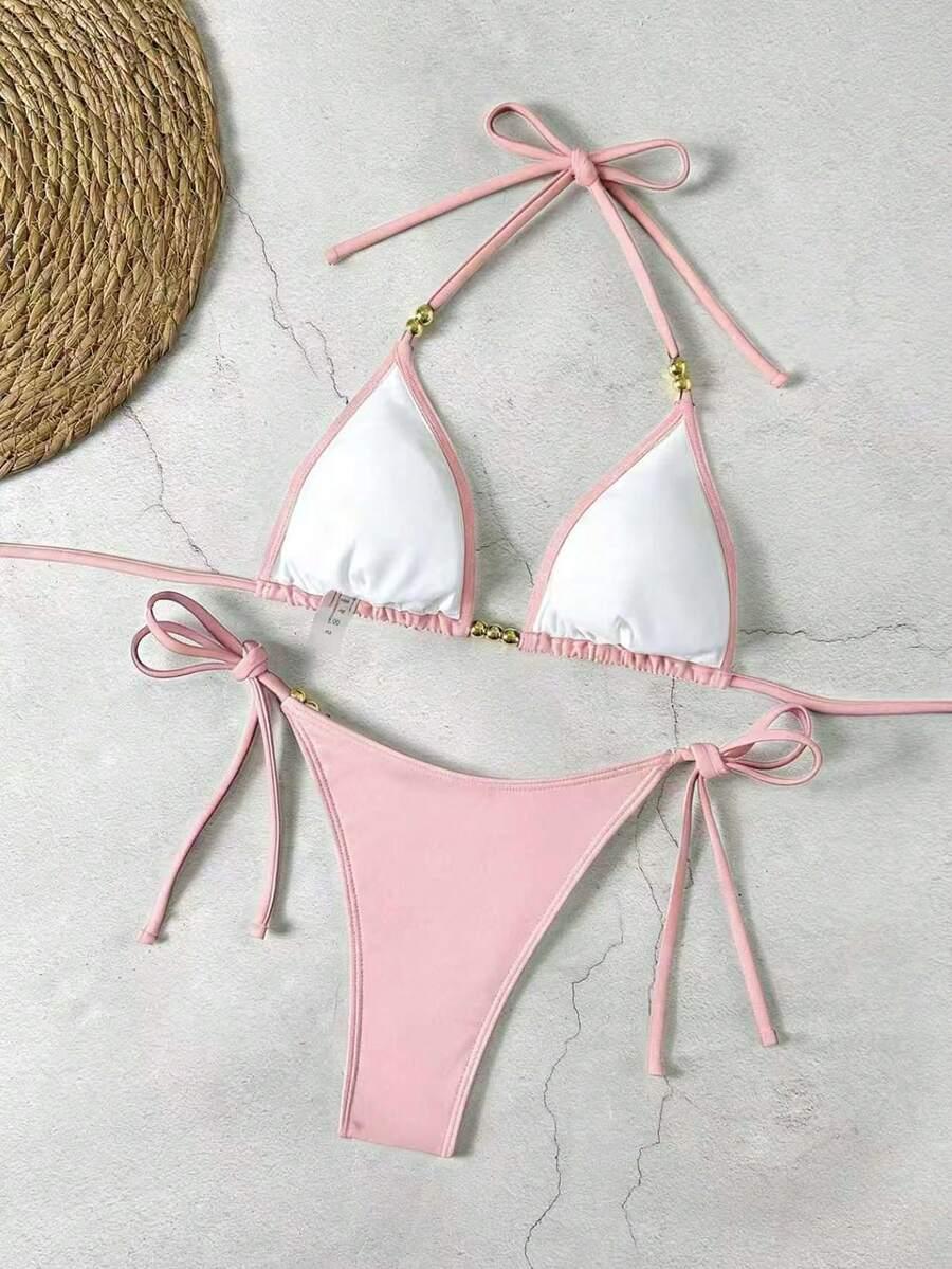SHEIN DWUCZĘŚCIOWY STRÓJ KĄPIELOWY S09__XXS