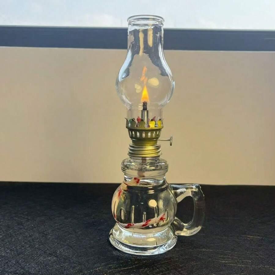 SHEIN SZKLANA LAMPA OLEJKOWA S07__19CM