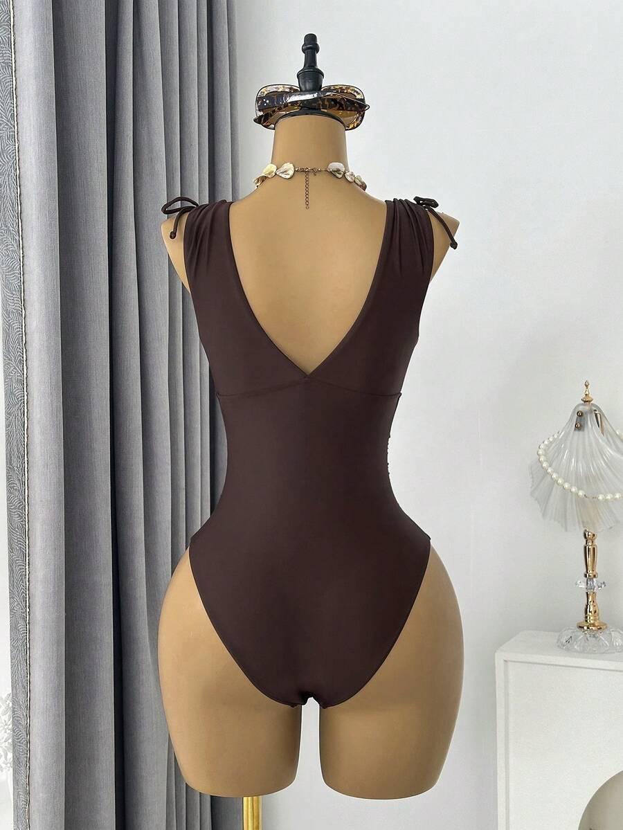 SHEIN JEDNOCZĘŚCIOWY STRÓJ KĄPIELOWY S09__L