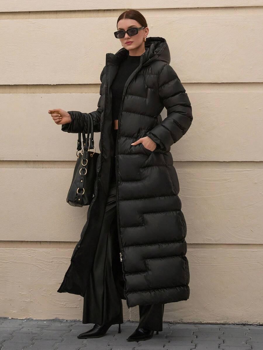 SHEIN CZARNA PIKOWANA KURTKA W01__L