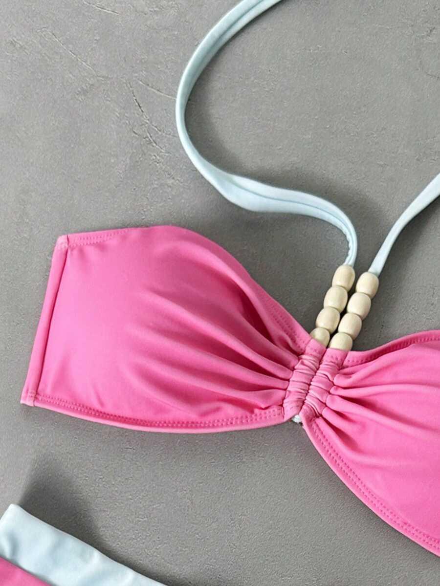 SHEIN DWUCZĘŚCIOWY STRÓJ KĄPIELOWY S09__XL