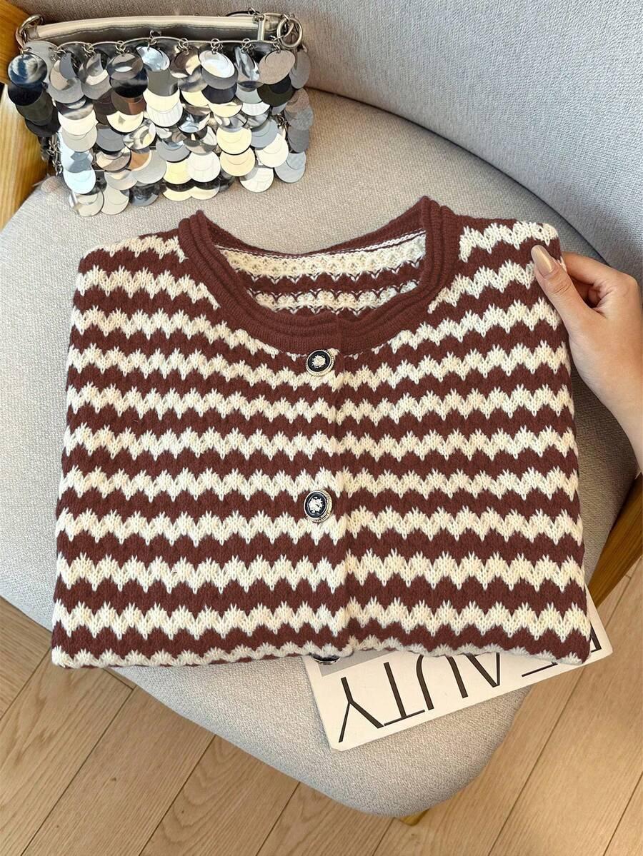 GLOWEVE CURVE KOLOROWY SWETER PRINT S06__46