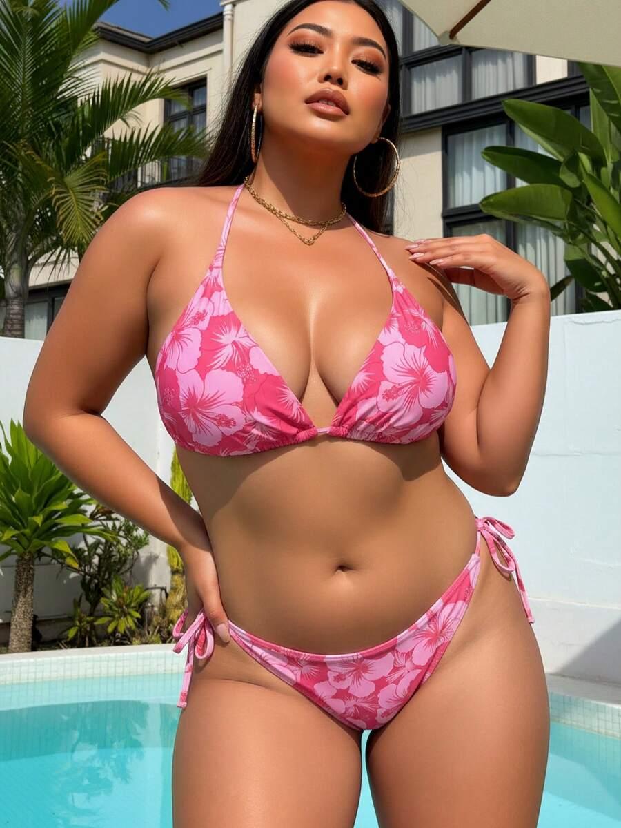 SHEIN RÓŻOWY DWUCZĘŚCIOWY STRÓJ KĄPIELOWY S09__46