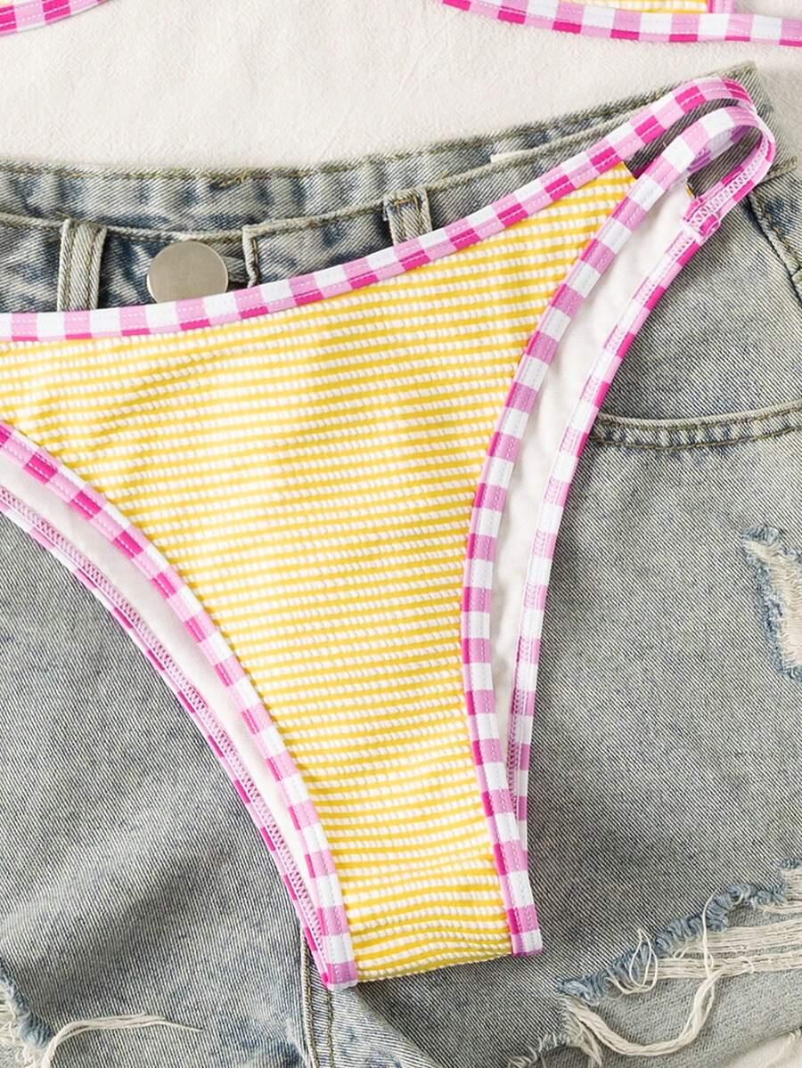 SHEIN DWUCZĘŚCIOWY STRÓJ KĄPIELOWY S09__M